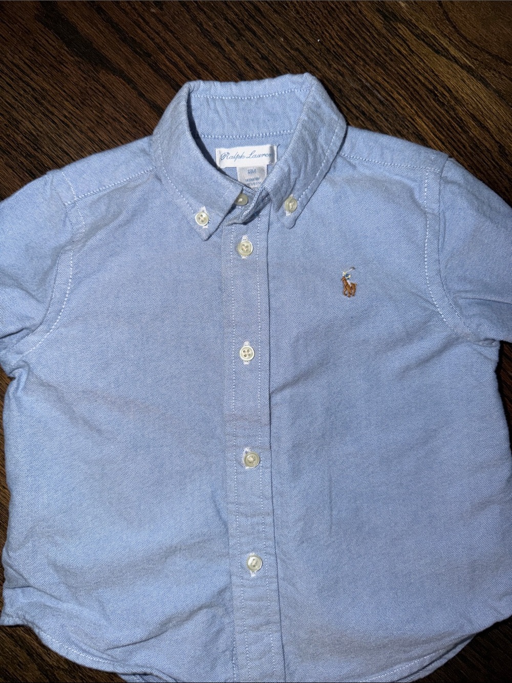Ralph Lauren Boys Light Blue Button-Down Oxford Shirt